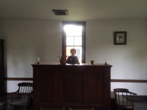 Parker presiding over Lincolns courtroom