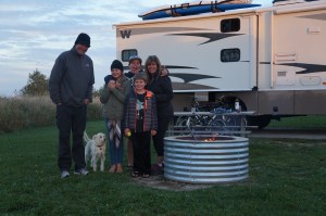 Enjoying the change in season, meanwhile it was nearing triple digit temps back home.